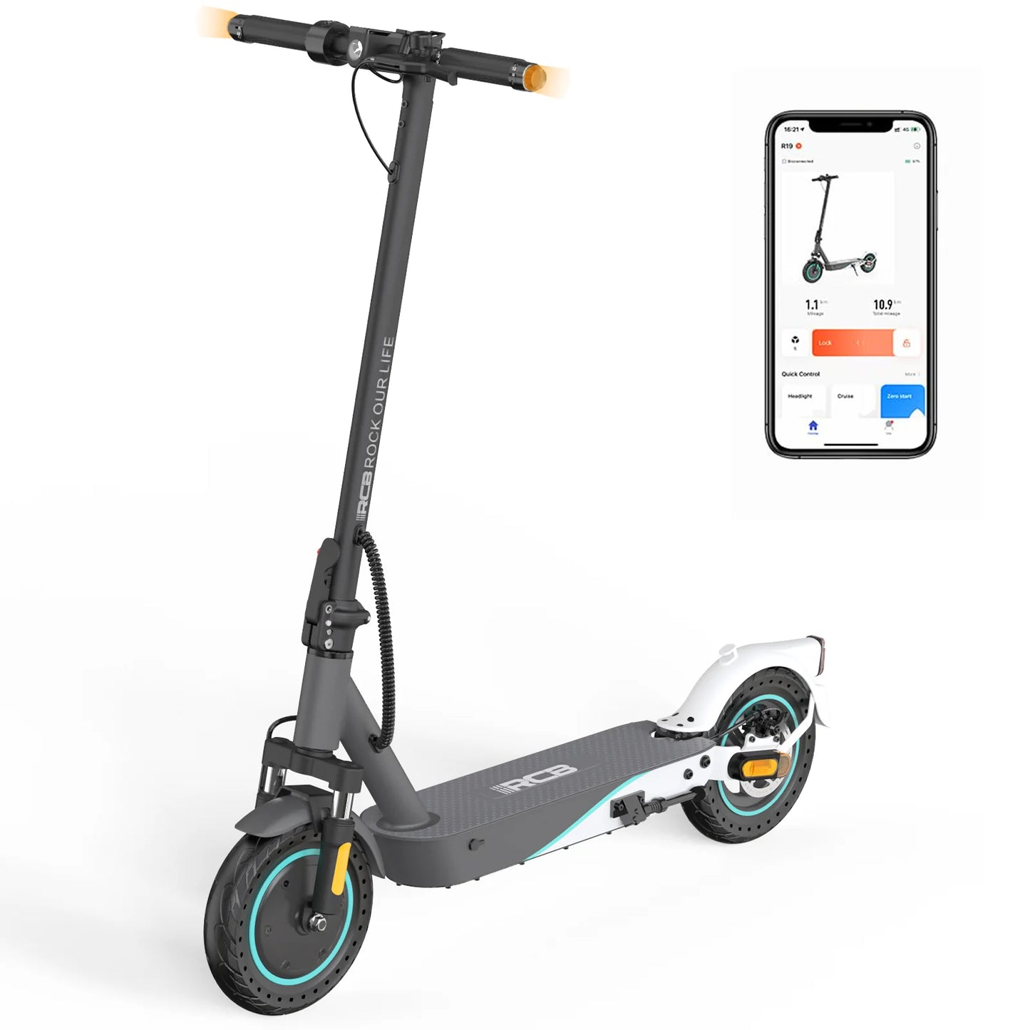 RCB R19 E Scooter 500W36V11.4AH10’’Reifen