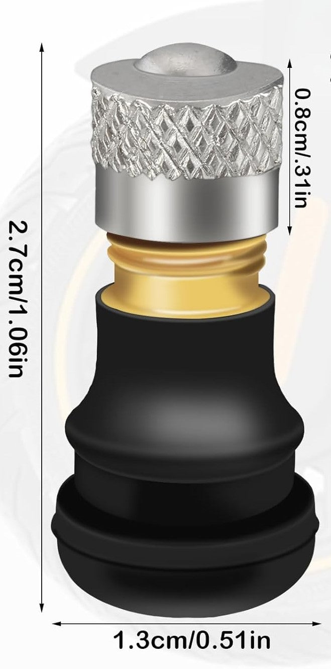 Metallventil für Schlauchlosfelgen passend für E-Scooter