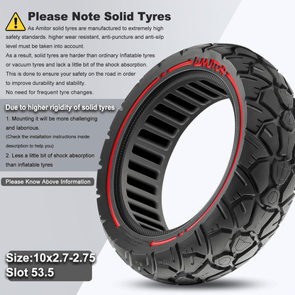 Amitor Offroad Vollgummireifen  10x2.70-6.5 ,--, 10x2.75-6.5